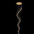 Modern Stair Chandelier Pendant Lights Indoor Lighting Ceiling Light Hanging Led Chandeliers for Living Room Lightin