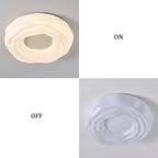 Acrylic Milky White Round Ceiling Lighting Modern Simple Style Living Room Light LED Three Color Dimmable for Balcony Corridor Bedroom Study Bar Cafe Tea