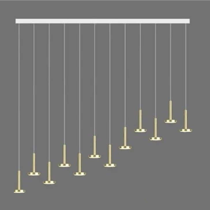 Nordic Minimalist Hanging Chandelier for Staircase Living Room Modern Home Decor Lighting Lustre Fixture