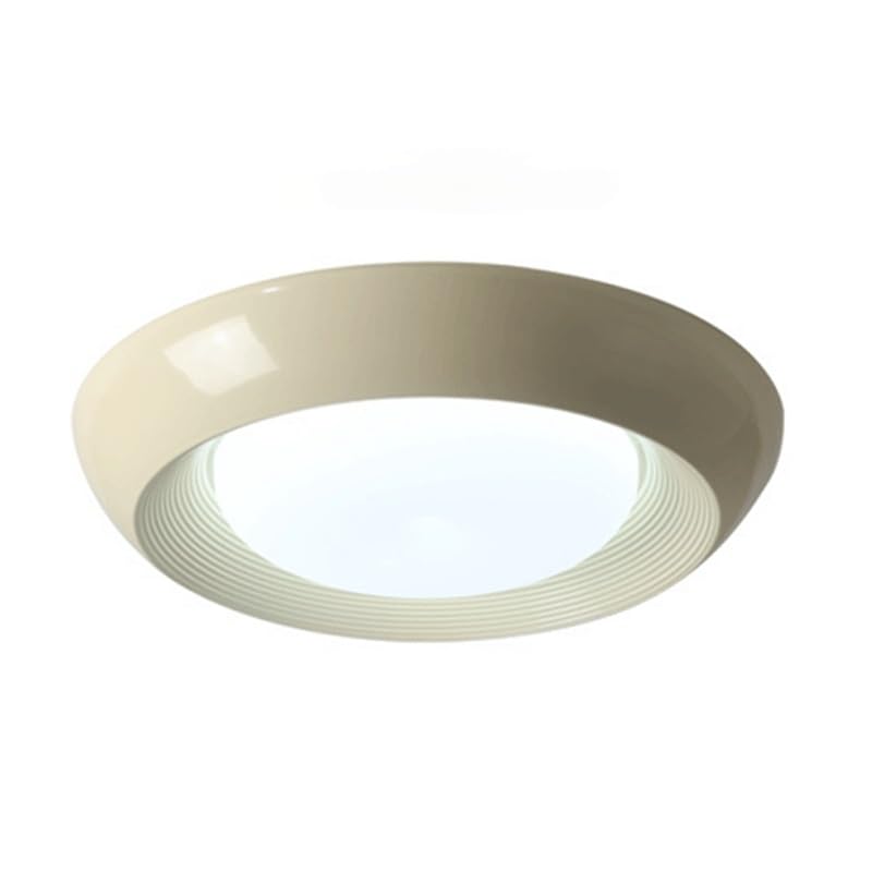 Acrylic Round Flush Mount Ceiling Lighting Italian Simple Bedroom Lamps LED Light Source Three Color Dimmable for Living Room Dining Study