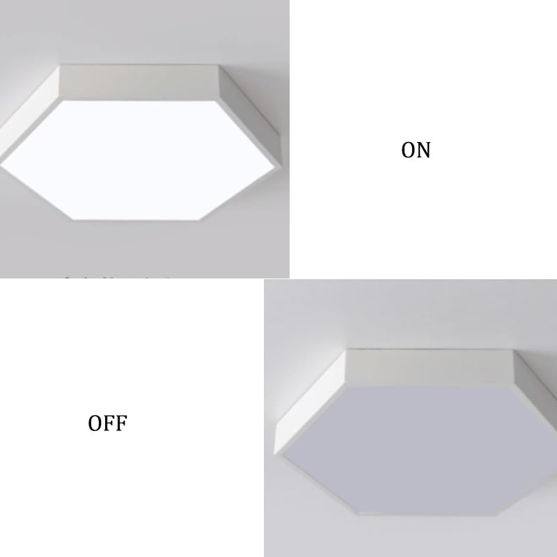 Acrylic Polygon Macaron Ceiling Lamps Nordic Simple Flush Mount Lighting LED Light Source Three Color Dimmable for Living Room Dining Study Bedroom