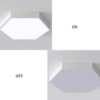 Acrylic Polygon Macaron Ceiling Lamps Nordic Simple Flush Mount Lighting LED Light Source Three Color Dimmable for Living Room Dining Study Bedroom