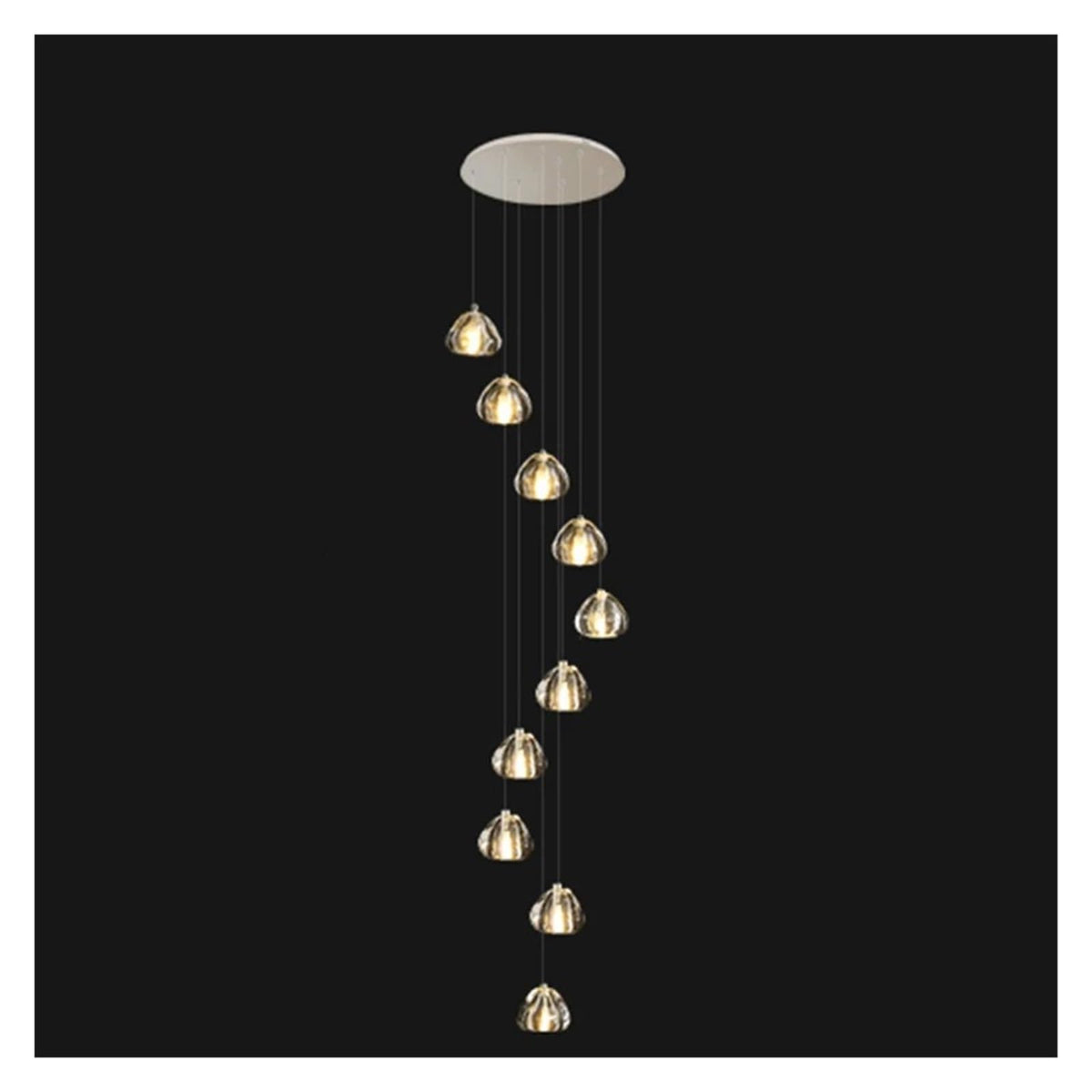 Modern Stair Chandelier Pendant Lights Indoor Lighting Ceiling Lamp Hanging Light Led Chandeliers for Living Room Indoor Lightin Contemporary