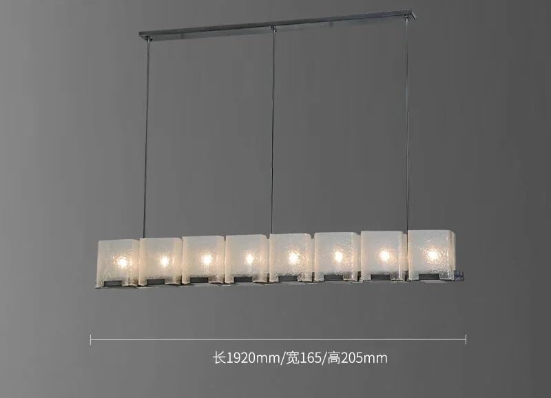 Chandelier, LED Chandeliers in Restaurants, Modern and Minimalist Dining Room Tables, Lamps, and Long Strip Lighting Decorations(10 Heads,Cold White)