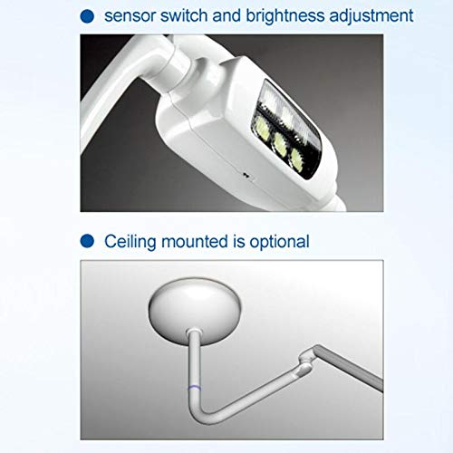 20W Dental Oral Shadowless LED Operating Lamp with Arm Ceiling Mounted Type