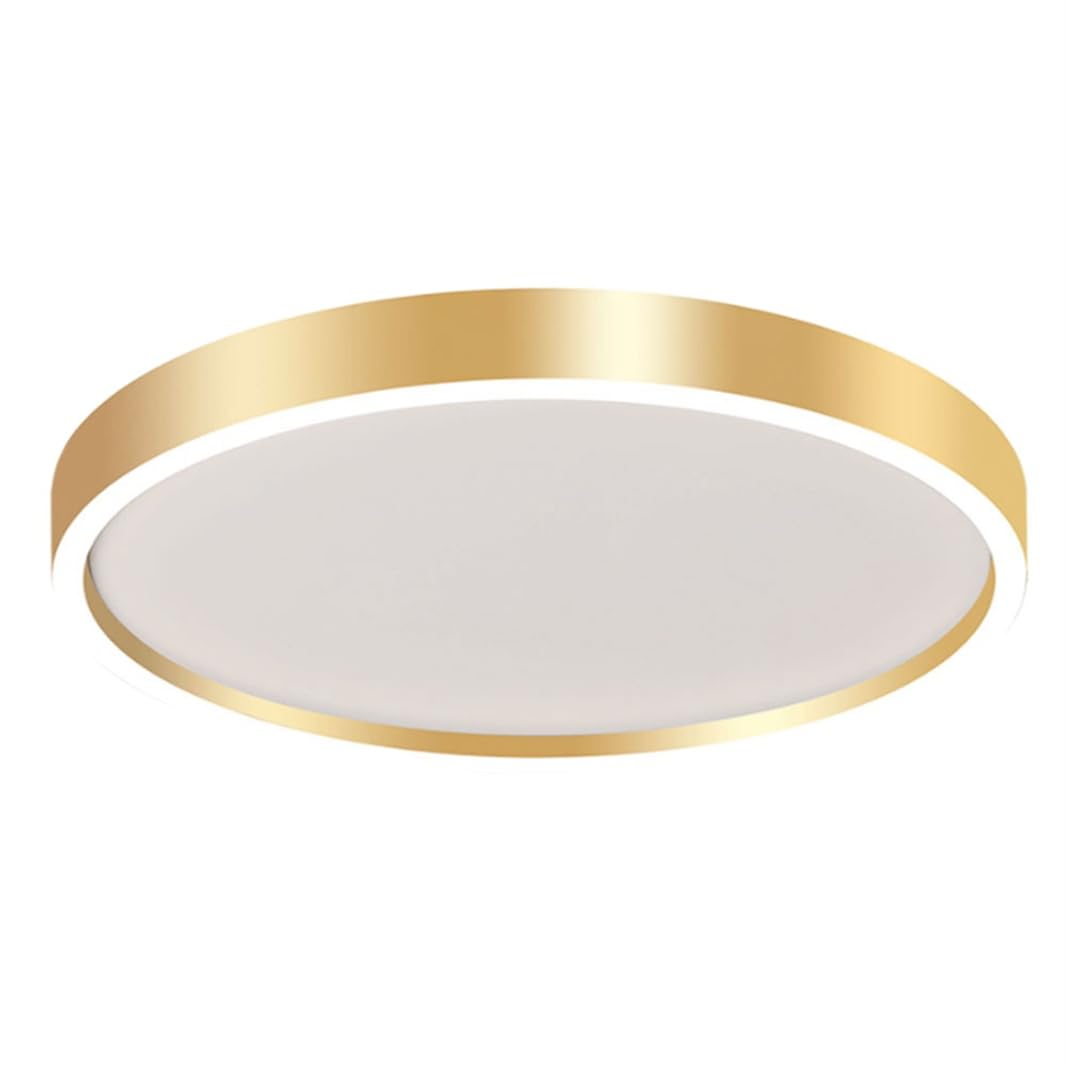 Vintage Living Room Flat Lighting Fixtures Ceiling in Gold