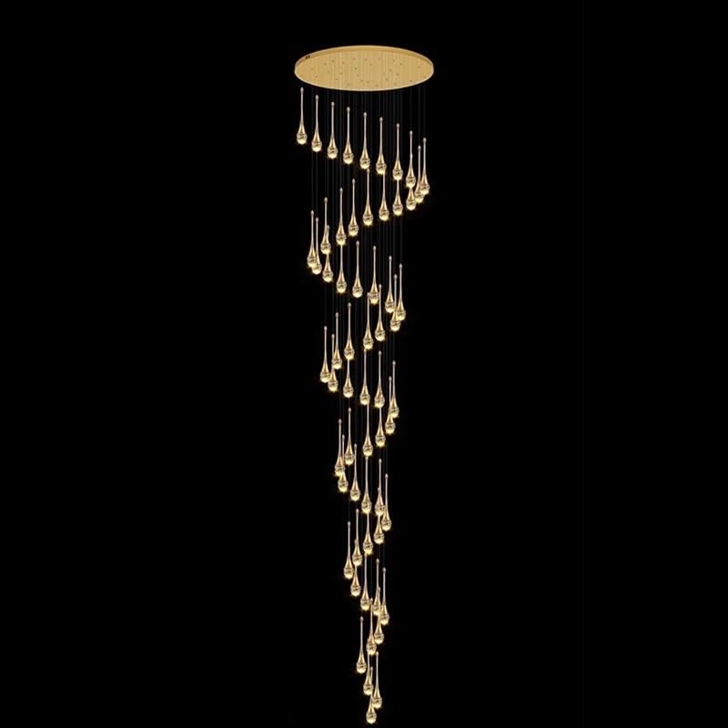 Modern Stair Chandelier Pendant Lights Indoor Lighting Ceiling Light Hanging Led Chandeliers for Living Room Lightin