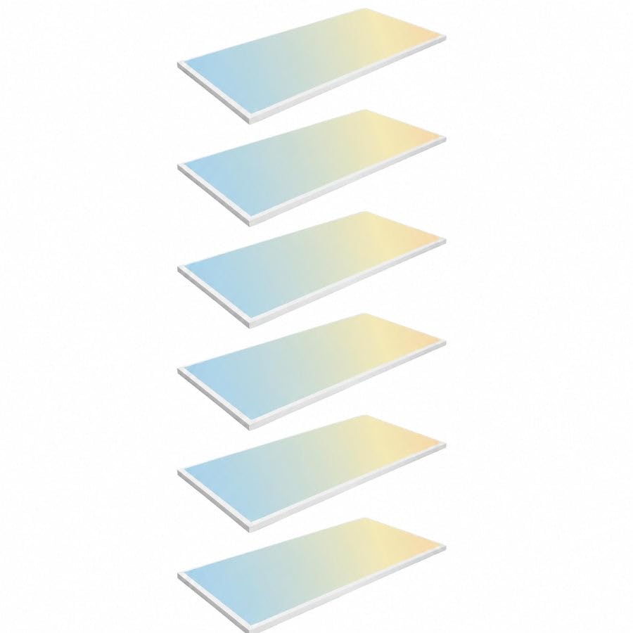 2x4 LED Flat Panel Light Surface Mount, 72W Ceiling Light, 9000 Lumens, 5CCT 3000K-6500K Selectable, 0-10V Dimmable, ETL Listed Light for Offices, Schools, Hospitals, Retail Stores (2 Pack)