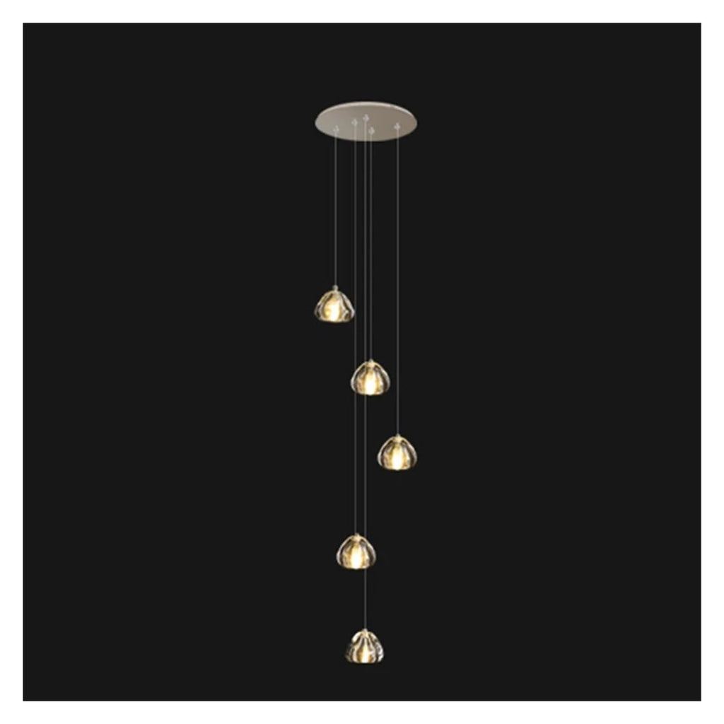 Modern Stair Chandelier Pendant Lights Indoor Lighting Ceiling Lamp Hanging Light Led Chandeliers for Living Room Indoor Lightin Contemporary