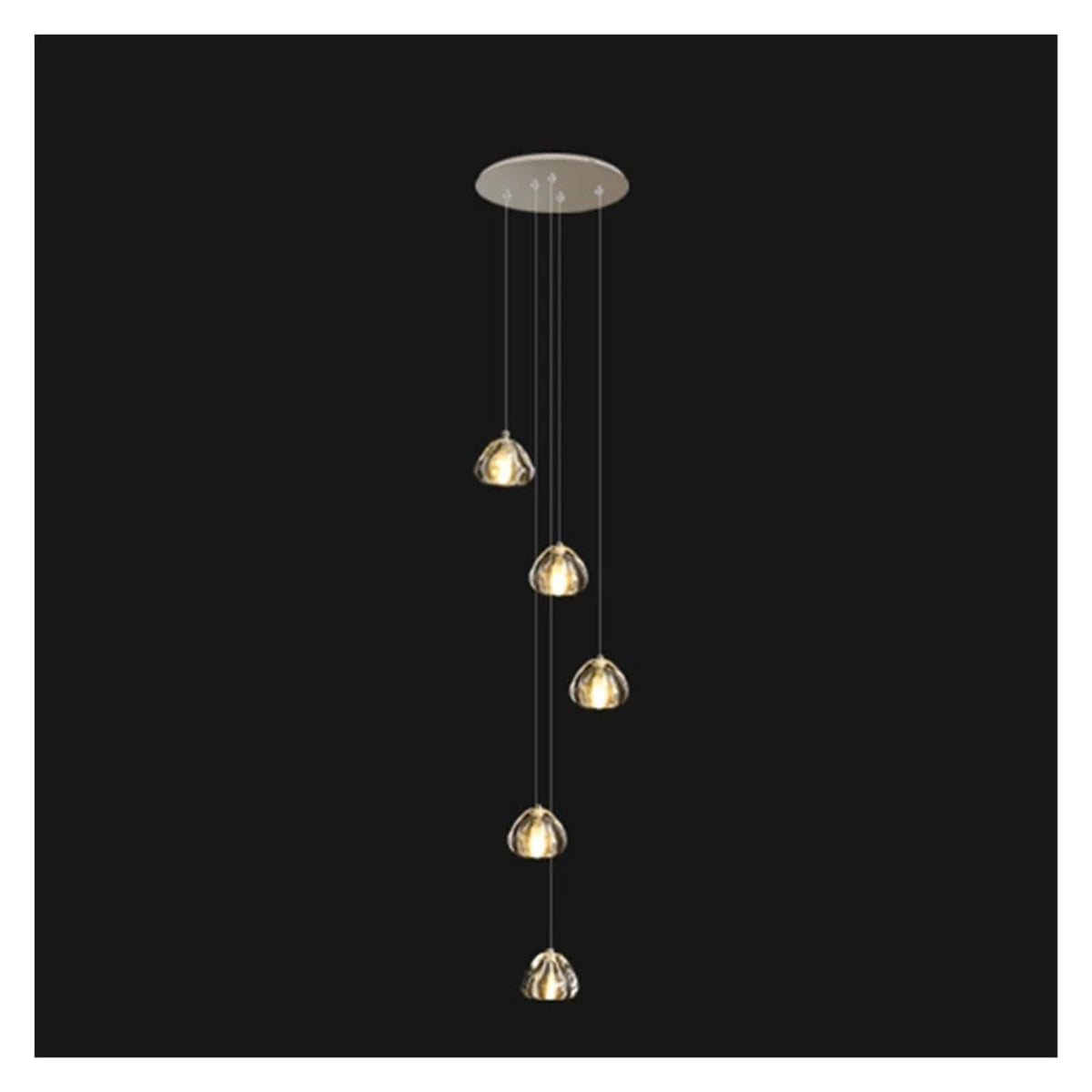 Modern Stair Chandelier Pendant Lights Indoor Lighting Ceiling Lamp Hanging Light Led Chandeliers for Living Room Indoor Lightin Contemporary