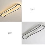 Aluminum Long Strip Shape Ceiling Lamps Modern Simple Corridor Light LED Source Three Color Dimmable for Living Room Dining Balcony Dressing