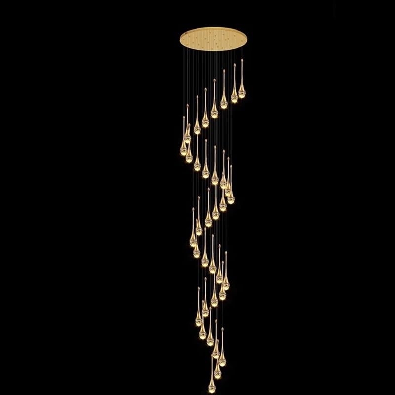 Modern Stair Chandelier Pendant Lights Indoor Lighting Ceiling Light Hanging Led Chandeliers for Living Room Lightin