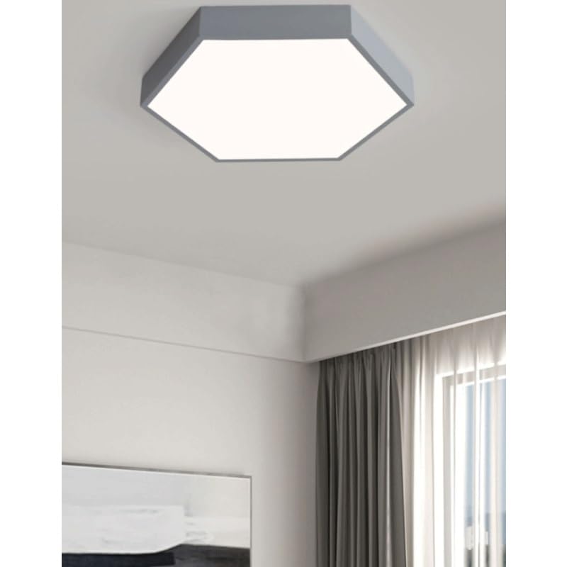 Acrylic Polygon Macaron Ceiling Lamps Nordic Simple Flush Mount Lighting LED Light Source Three Color Dimmable for Living Room Dining Study Bedroom