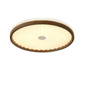 Wrought Iron Round Living Room Acrylic Ceiling Lamps American Retro Bedroom Pleated Light LED Three-Color Dimmable Close to Lights for Study Restaurant Office