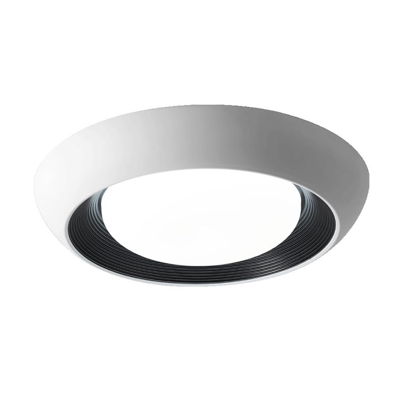 Acrylic Round Flush Mount Ceiling Lighting Italian Simple Bedroom Lamps LED Light Source Three Color Dimmable for Living Room Dining Study