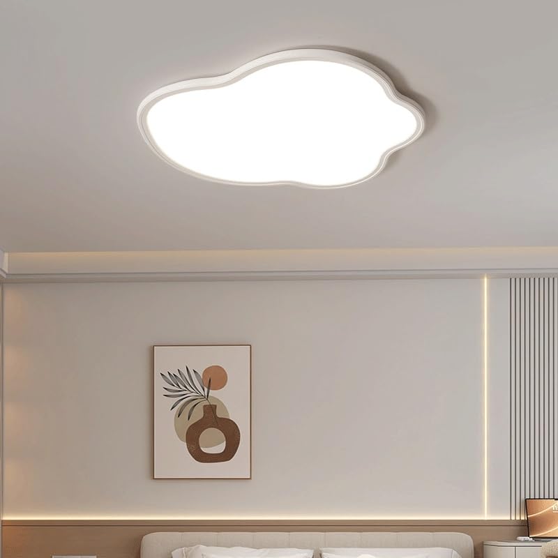 Acrylic White Ceiling Lamps Modern Simple Style Restaurant Light LED Three Color Dimmable for Living Room Bedroom Bar Study Close to Lights