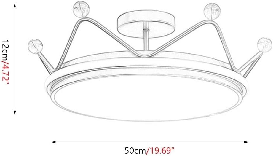 Modern Ceiling Lamp LED Ceiling Light Compatible with Room Gold Crown Chandelier Bedroom Smart Lamp Fixture Ceiling Lights