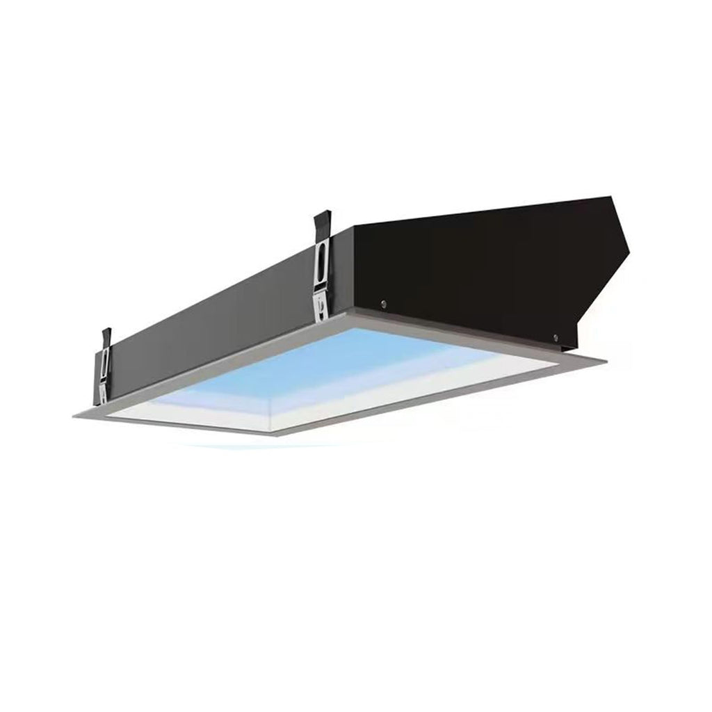 30x60cm Recessed Blue Sky Ceiling Lamp, Smart Adjustable Daylight Simulation Light, Natural Sky Effect for Home Commercial Use Embedded
