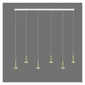 Nordic Minimalist Hanging Chandelier for Staircase Living Room Modern Home Decor Lighting Lustre Fixture