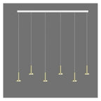 Nordic Minimalist Hanging Chandelier for Staircase Living Room Modern Home Decor Lighting Lustre Fixture