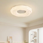 Acrylic Milky White Round Ceiling Lighting Modern Simple Style Living Room Light LED Three Color Dimmable for Balcony Corridor Bedroom Study Bar Cafe Tea
