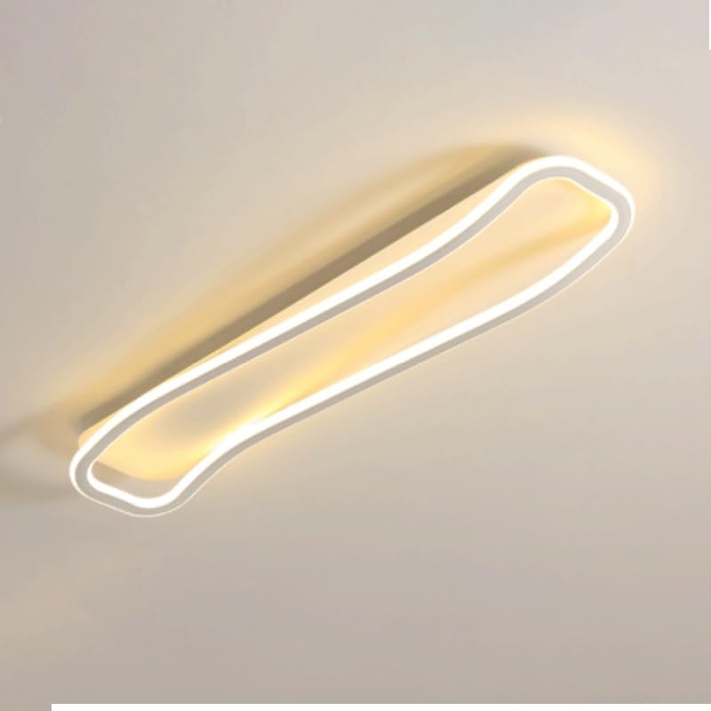 Aluminum Long Strip Shape Ceiling Lamps Modern Simple Corridor Light LED Source Three Color Dimmable for Living Room Dining Balcony Dressing