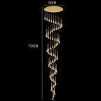 Modern Stair Chandelier Pendant Lights Indoor Lighting Ceiling Light Hanging Led Chandeliers for Living Room Lightin