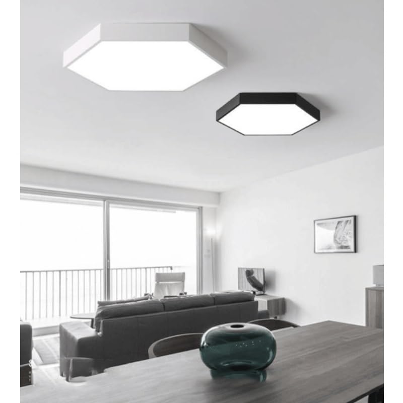 Acrylic Polygon Macaron Ceiling Lamps Nordic Simple Flush Mount Lighting LED Light Source Three Color Dimmable for Living Room Dining Study Bedroom