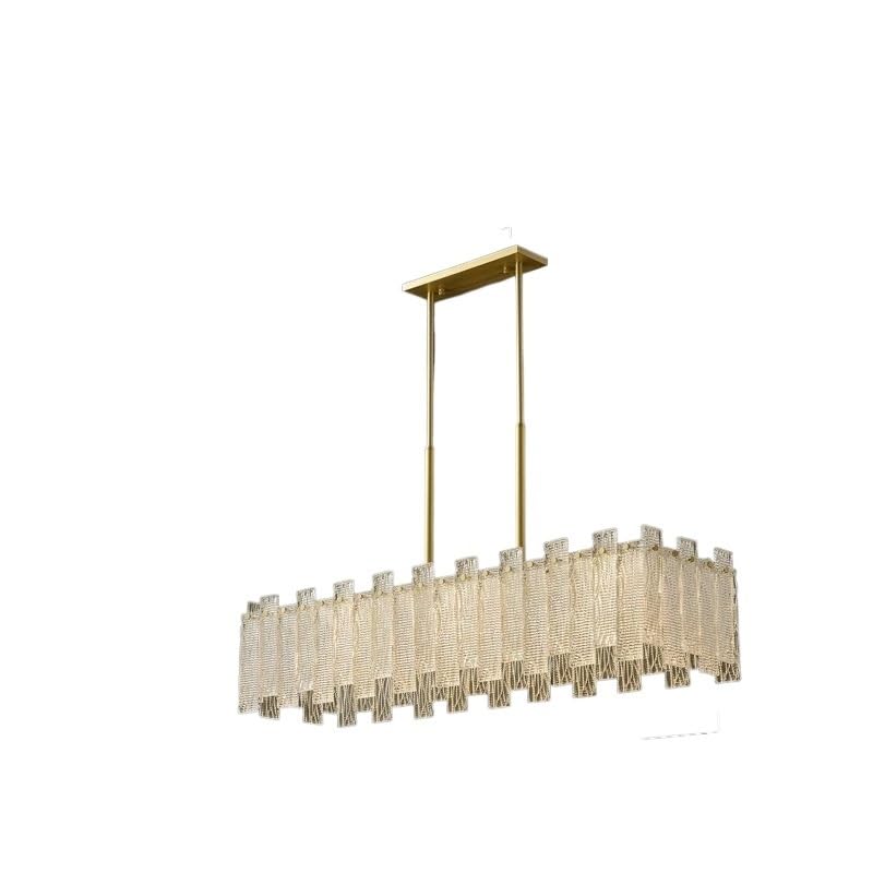Chandelier, All Copper Dining Room Pendant Light, Designer Crystal Chandelier,Luxury Gold Ceiling Lamp for Living Room Dining Hotel bar(1000xH730mm,WarmWhite)