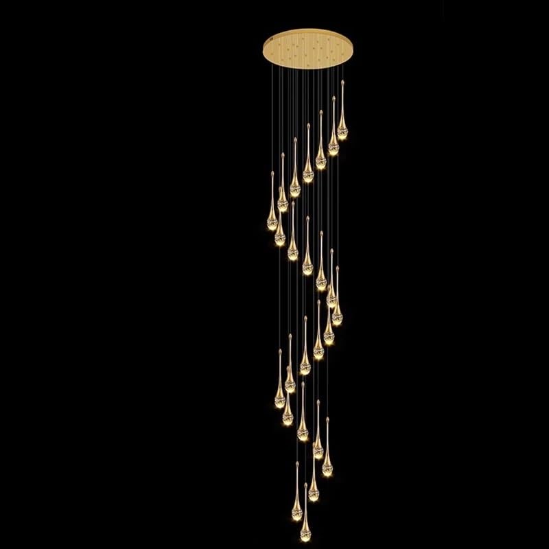 Modern Stair Chandelier Pendant Lights Indoor Lighting Ceiling Light Hanging Led Chandeliers for Living Room Lightin