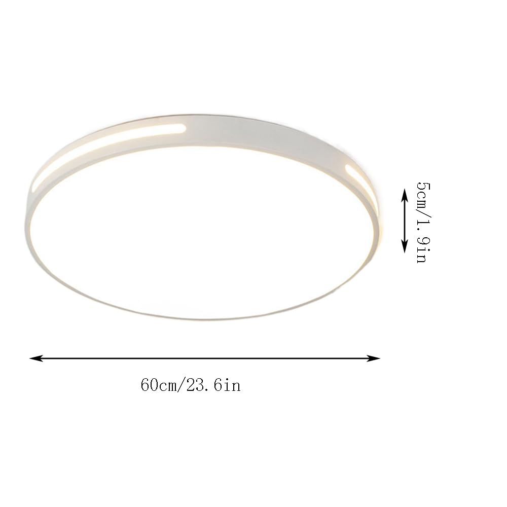 Ultra-Thin LED Ceiling Lamp Nordic Simple Close to Ceiling Light Fixtures Modern Smart Flat Ceiling Lighting Home Creative Personality Round Bedroom Ceiling Lights for Living Room Office