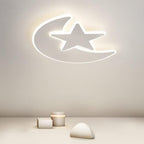 50CM Moon Star Ceiling Light 41W Dimmable Acrylic Flush Mount with Remote for Bedroom Living Room(Stepless dimming+Remote Control)