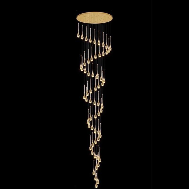 Modern Stair Chandelier Pendant Lights Indoor Lighting Ceiling Light Hanging Led Chandeliers for Living Room Lightin
