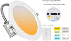 10 Pack LED 8-Inch Commercial-Grade Recessed Lighting Fixture 8 Inch Commercial Downlight 24W 30/40/50K Changeable Dimmable, 100-277V Hardwired Downlight, Indoor Ceiling Light, ETL