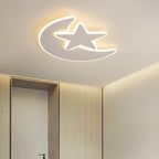 50CM Moon Star Ceiling Light 41W Dimmable Acrylic Flush Mount with Remote for Bedroom Living Room(Stepless dimming+Remote Control)