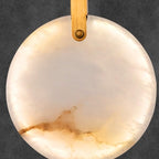 Modern Long Pendant Lights Luxury Staircase Marble Crystal Hanging Lamp Living Room Decoration Stone Led Villa Lighting Fixture(Warm White,Dia70cm-15 Lights)