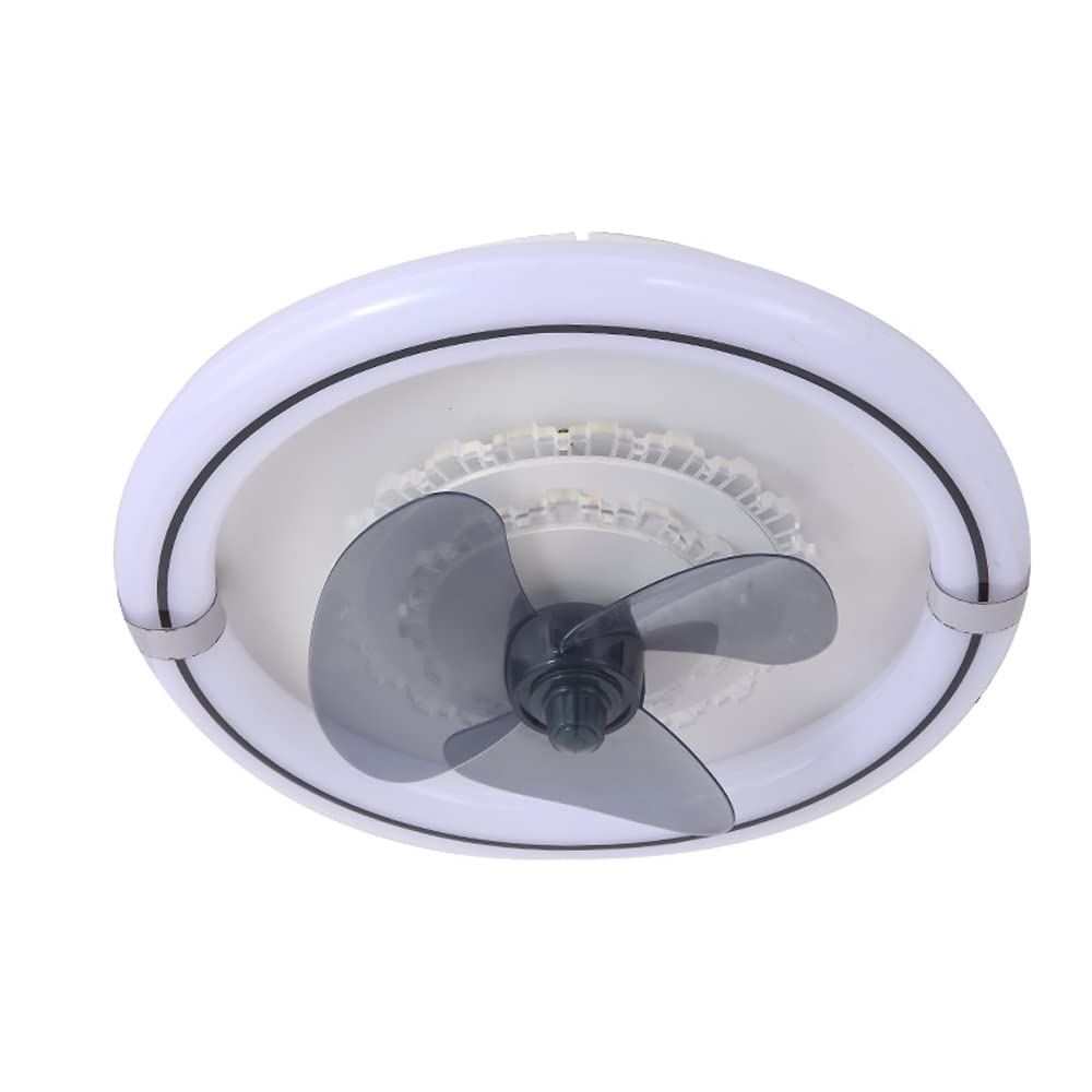 120W Smart Ceiling Fan Lamp LED tri-Color dimming Adjustable Ceiling Lamp High Light Transmittance Acrylic lampshade for Dining Table Bedroom Living Room (with Timing Function)