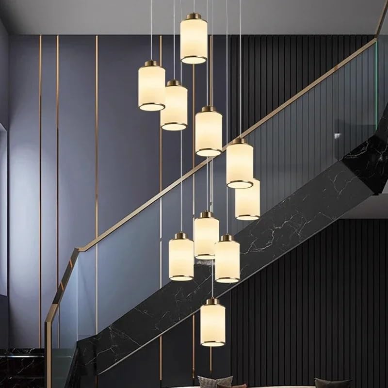 Nordic Home Decor Dining Room Pendant Lamp Lights Indoor Lighting Ceiling Hanging Light Chandelier Lamps for Living(68 Head,RC Remote dimming)