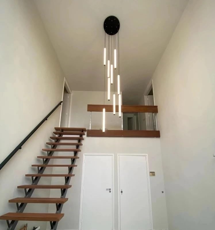 Chandelier Light, LED Long Chandelier Modern Home Decoration Pendant Lights Minimalist Attic Living Room Staircase Lighting Indoor Hanging Lamps(40lights,Dimming)