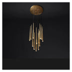 Retro Bronze Small Crystal Pendant Chandelier Home Decor Living Room Lustre Hanglamp Vintage,Modern Chandelier