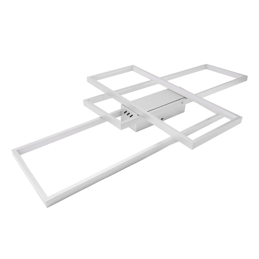 7 Rings Dimmable Flush Mount Ceiling Light, Smart LED for Living Room