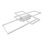 7 Rings Dimmable Flush Mount Ceiling Light, Smart LED for Living Room