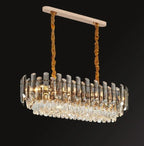 Pendant Lights, Nordic LED Crystal Ceiling Chandeliers Gold Luxury Lighting Dining Living Room Bedroom Island Light Indoor Hanging Lamp(60cm Ceiling)