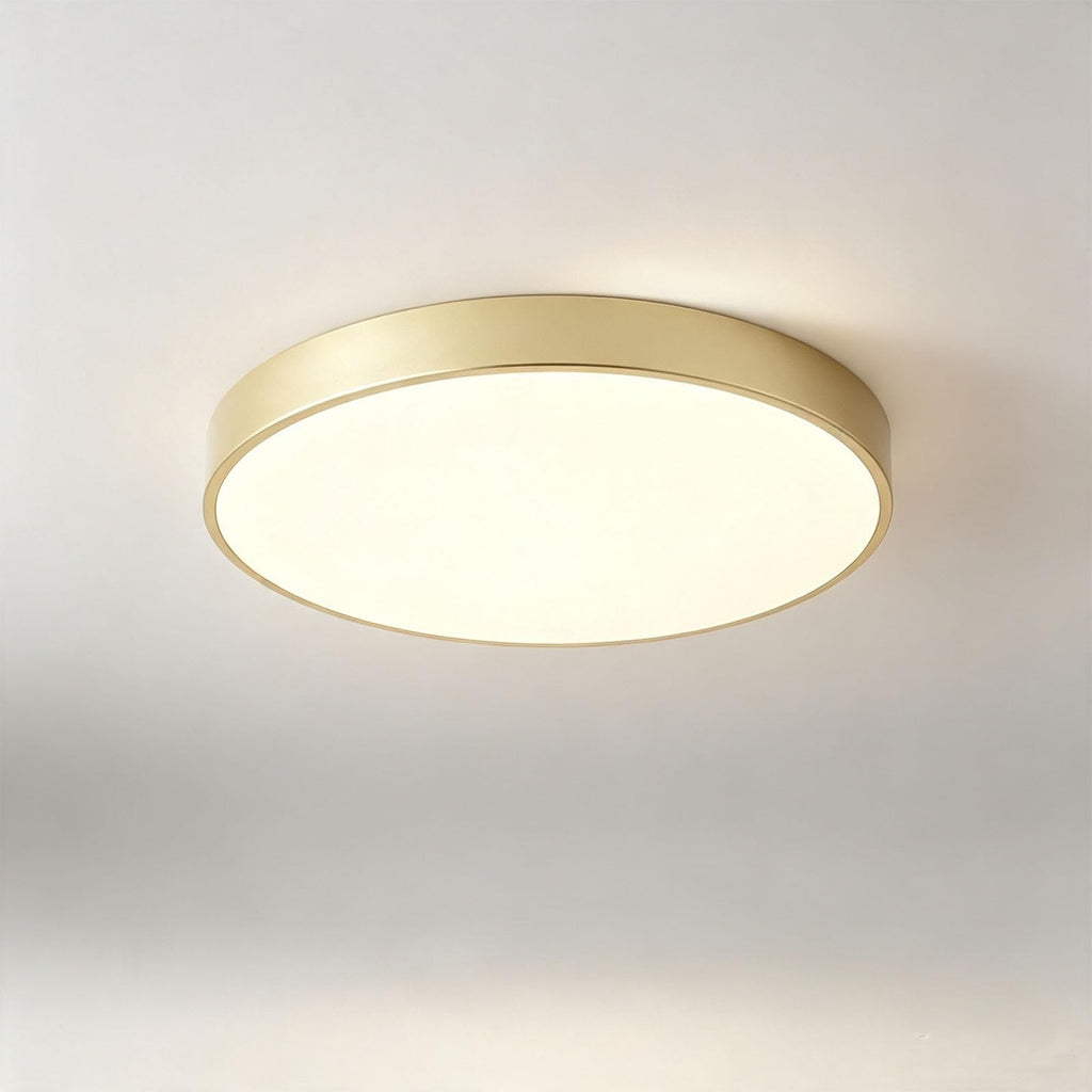 39W Ultra‑Thin Round Smart LED Ceiling Light Gold