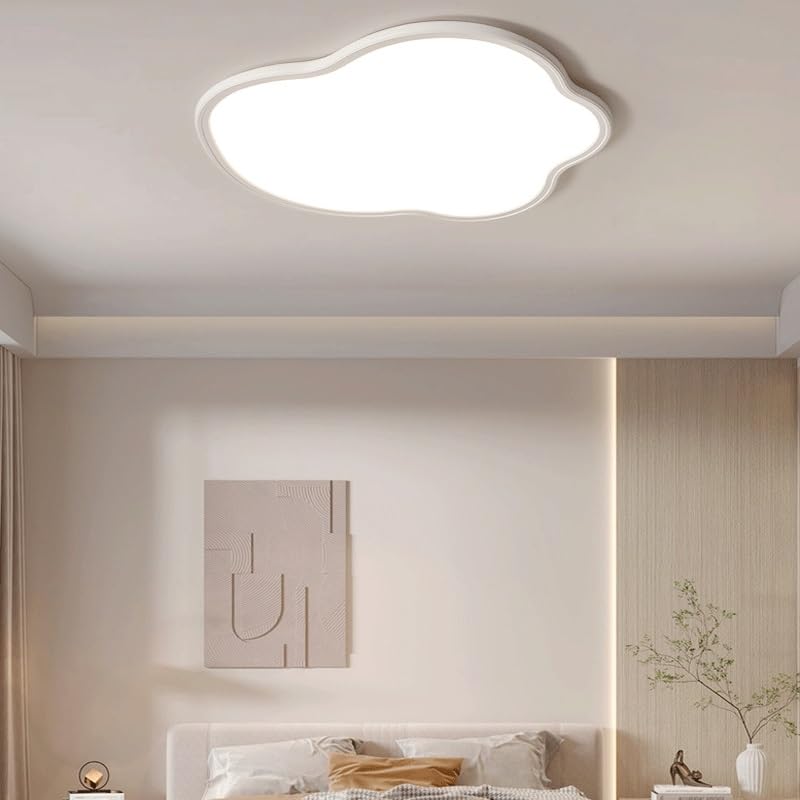 Acrylic White Ceiling Lamps Modern Simple Style Restaurant Light LED Three Color Dimmable for Living Room Bedroom Bar Study Close to Lights