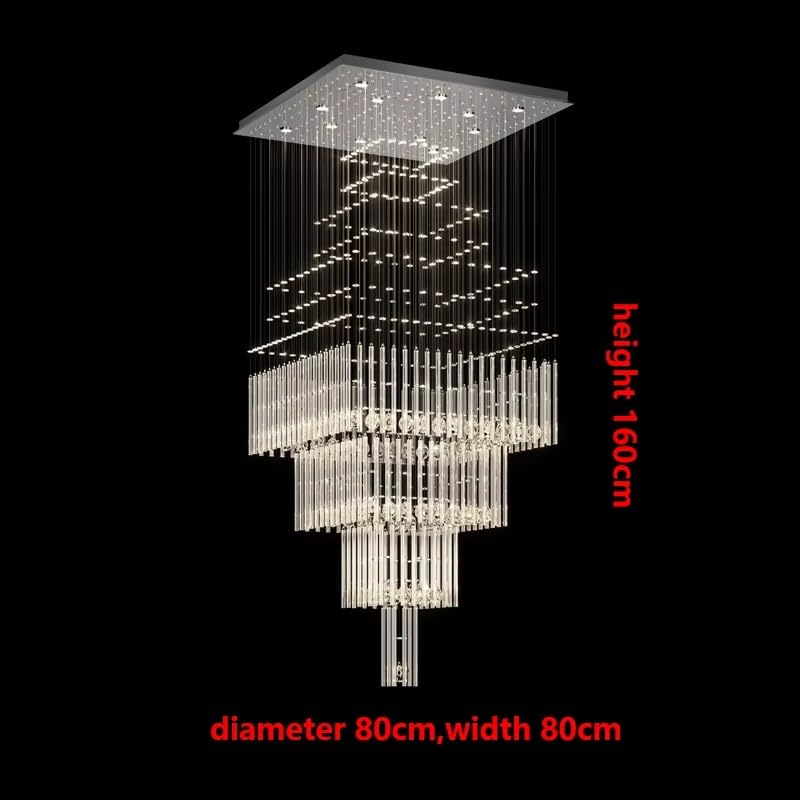 Modern Home Decoration Lamps for Living Room Smart Crystal Pendant Lights Dining Indoor Lighting, Crystal Chandelier