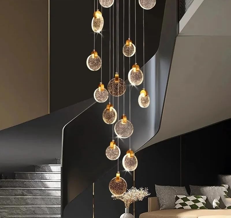 Nordic Home Decor Dining Room Pendant Lamp Lights Indoor Lighting Ceiling Hanging Light Chandelier Lamps for Living(40 Heads,Warm White)