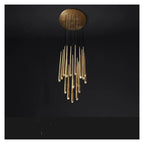 Retro Bronze Small Crystal Pendant Chandelier Home Decor Living Room Lustre Hanglamp Vintage,Modern Chandelier