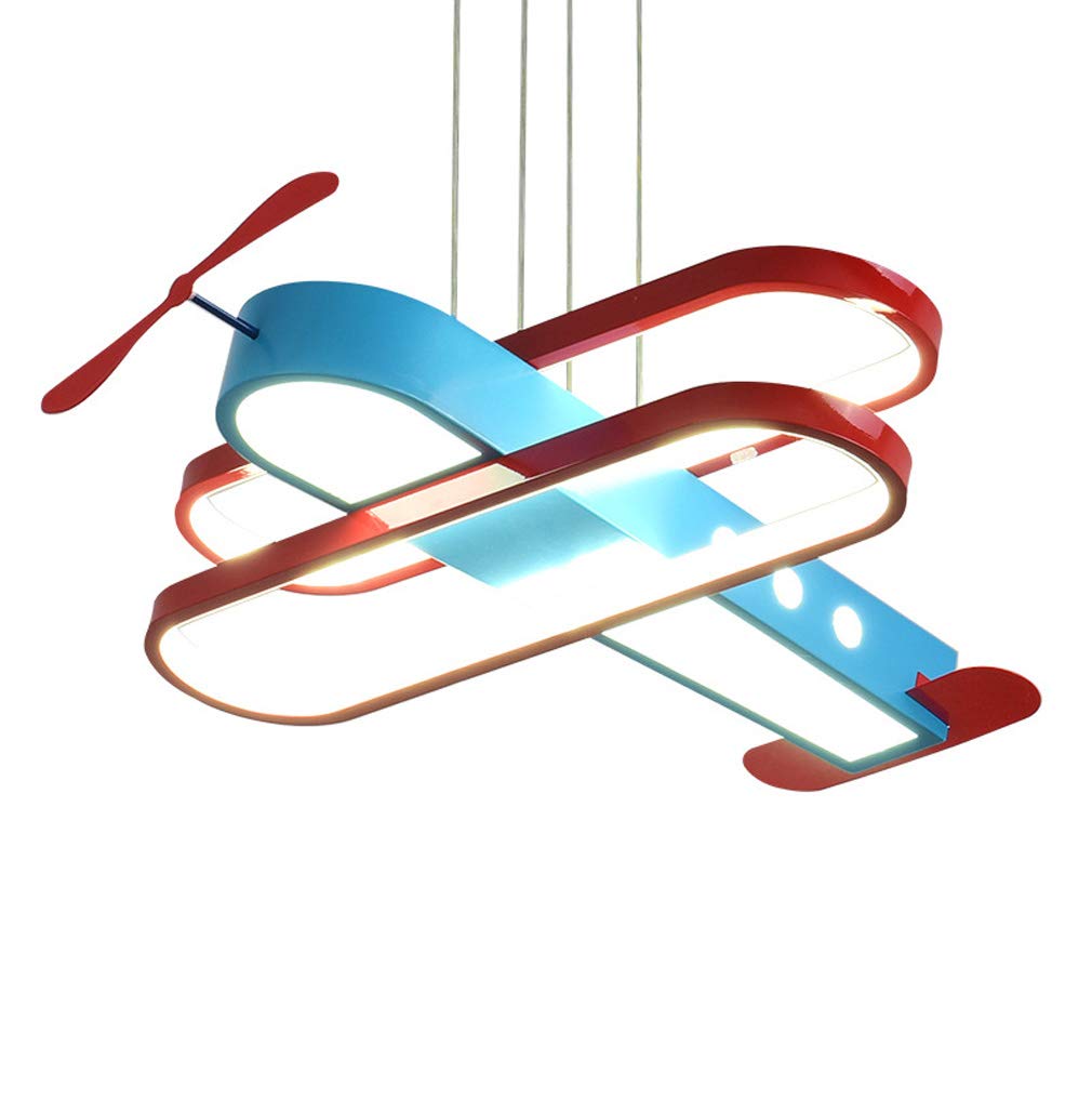 Aircraft Chandelier Children's Room Ceiling Light LED Smart Bedroom Light Ceiling Lighting Personality Creative Ceiling Light 50 * 45Cm Ceiling Lamp,Blue,stepless dimming
