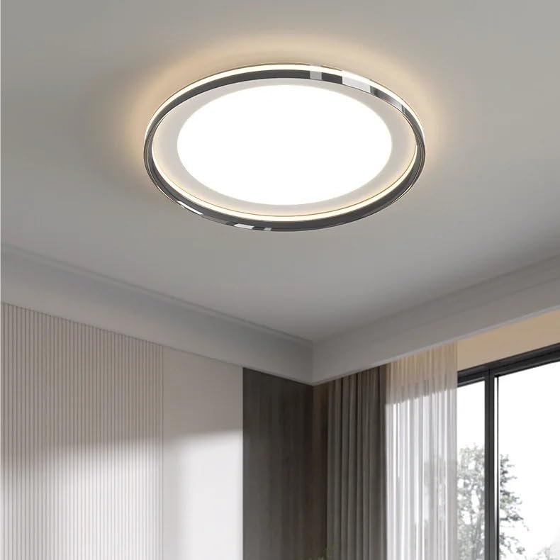Ultra Thin Modern Ceiling Light Full Spectrum LED Eye Protection Smart Control for Living Room Bedroom Dining Room,Simple